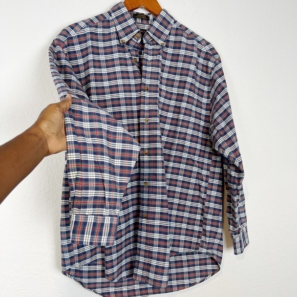 Alexander Julian Plaid 100% Cotton Long Sleeve Button-Down Shirt - Picture 4 of 8